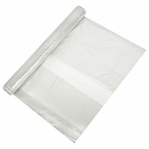 Мешки для мусора прозрачные, ЭКОНОМ, 120 л, в рулоне 10 шт., ПВД, 30 мкм, 70х110 см, 609206 - фото 3