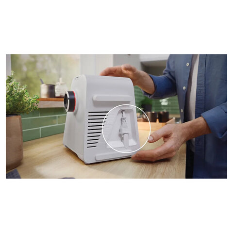 Мясорубка BOSCH MFWS420W, мощность 1900 Вт, производительность 2,5 кг/мин, металлический шнек, реверс - фото 8