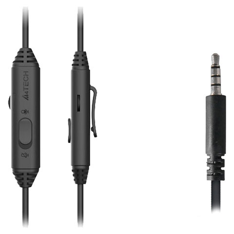 Наушники с микрофоном (гарнитура) A4TECH Fstyler FH100i, проводные, 1,8 м, USB, черные, 1774499 - фото 3