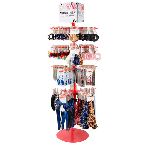 Стойка-вертушка настольная MONTE VITA (МОНТЕ ВИТА), 108х44см, 4 ряда, 22 крючка, 507506 - фото 10