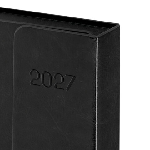 Ежедневник датированный 2027, А5, 148х218 мм, GALANT "Magnetic", под кожу, клапан, черный, 118074 - фото 4