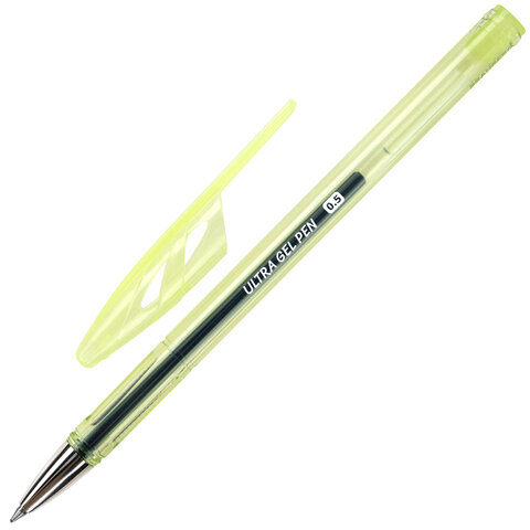 Ручки гелевые "BRAUBERG ULTRA GEL PASTEL", НАБОР 4 ШТУКИ, СИНИЕ, стандартный наконечник 0,5 мм, линия письма 0,35 мм, 144282 - фото 5