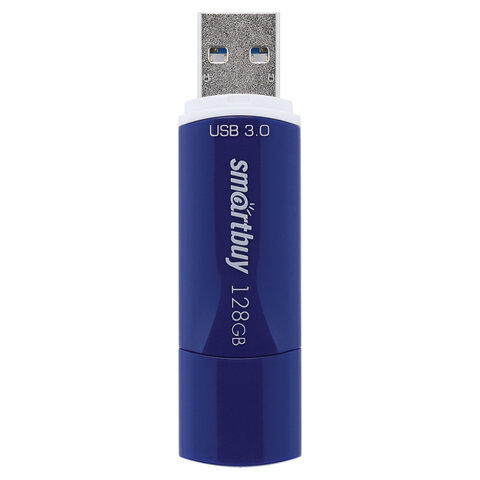 Флеш-диск 128 GB, SMARTBUY Crown, USB 3.0, синий, SB128GBCRW-Bl - фото 5