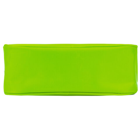 Пенал-косметичка BRAUBERG, мягкий, "KING SIZE NEON GREEN", 20х8х9 см, 229020 - фото 3