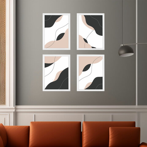 Рамка 21х30 см небьющаяся, КОМПЛЕКТ 4 шт., багет 16 мм, МДФ, BRAUBERG "Basic", белая, 391258 - фото 9