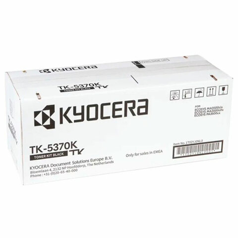 Тонер-картридж KYOCERA (TK-5370K) ECOSYS PA3500cx/MA3500cix/MA3500cifx, черный, оригинальный, ресурс 7000 страниц, 1T02YJ0NL0 - фото 1