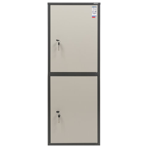 Шкаф металлический для документов AIKO "SL-125/2Т" ГРАФИТ, 1252х460х340 мм, 31 кг, сварной, S10799132502 - фото 2