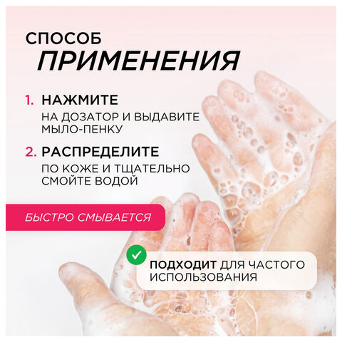Мыло-пенка гипоаллергенное для рук и тела 500 мл, SYNERGETIC "Ягодный мусс", дозатор, 105006 - фото 11