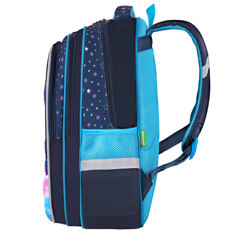 Рюкзак BRAUBERG KIDS FLOSSY, 2 отделения, 3 кармана, "Sky girl", 3D-панель, 40х28х18 см, 273179 - фото 3