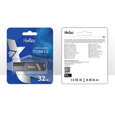 Флеш-диск 32 GB NETAC U336, USB 3.0, черный, NT03U336S-032G-30BK - фото 6