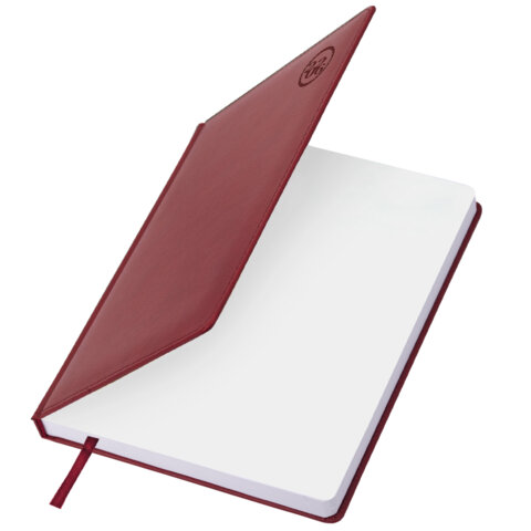 Ежедневник датированный 2026 БОЛЬШОЙ ФОРМАТ 210х297 мм, А4, BRAUBERG "Favorite", под кожу, бордо, 117240 - фото 3