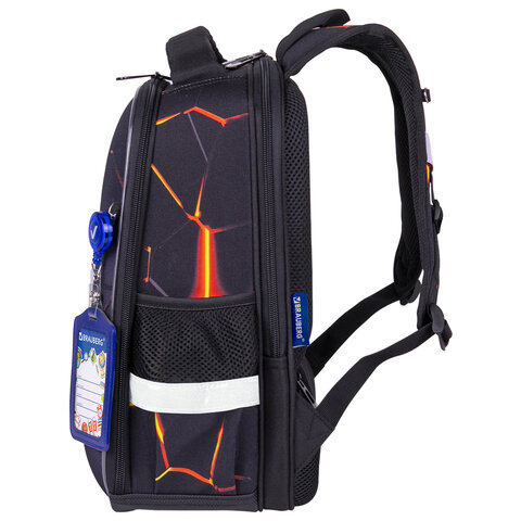 Ранец BRAUBERG FIT, 2 отделения, "Лава", 38х27х14 см, 270617 - фото 3