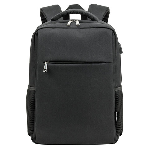 Рюкзак BRAUBERG FUNCTIONAL с отделением для ноутбука, USB-порт, багажная лента, Firm, 43x30x15 см, 272576 - фото 2