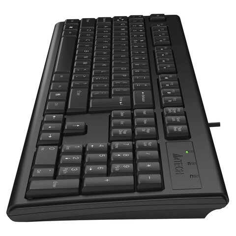 Клавиатура проводная A4TECH KR-83, USB, 104 кнопки, черная, 533406 - фото 2