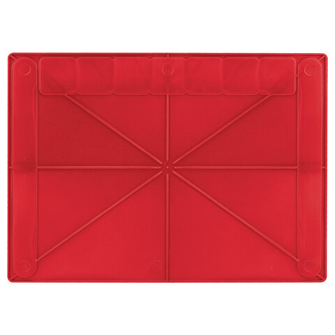 Доска для лепки А4, 280х200 мм, BRAUBERG KIDS, красная, 7 отделений для пластилина, 2 стека, 274257 - фото 4