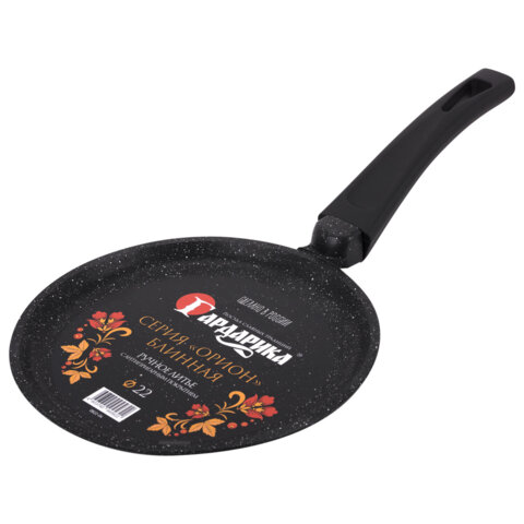 Сковорода блинная 22 см пятислойное антипригарное покрытие, soft-touch ручка, ГАРДАРИКА "Орион", 0822-04 - фото 1