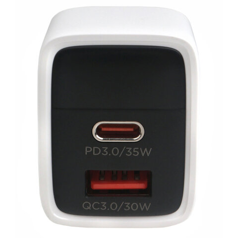 Зарядное устройство сетевое (220В) CABLEXPERT, дисплей, 35 Вт GaN, QC4/PD3, 1хUSB, 1хType-C, MP3A-PC-52 - фото 4