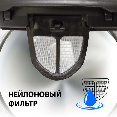 Чайник SONNEN KT-1786, 1,7 л, 2200 Вт, закрытый нагревательный элемент, стекло, 453422 - фото 15