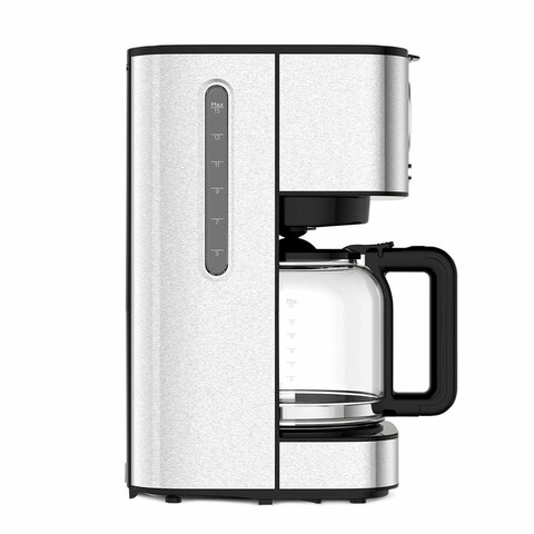 Кофеварка капельная BQ (БИ-КЬЮ) CM1007, 900 Вт, объем 1,5 л, поддержание температуры, серебристая, 86198274 - фото 4