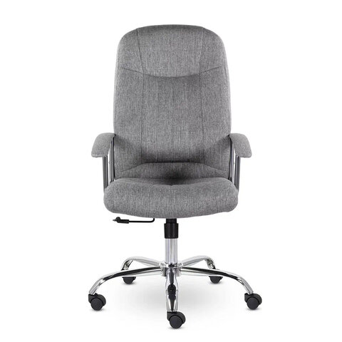 Кресло офисное "Бостон", CH-277, хром, ткань, серый (M-02) - фото 6