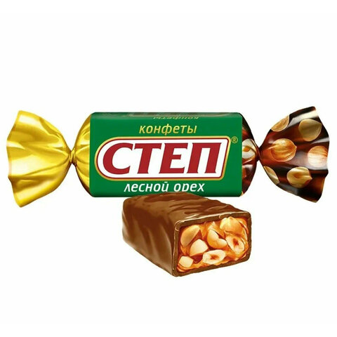 Конфеты шоколадные СЛАВЯНКА "Степ" с лесным орехом, арахисом и фундуком, 1000 г, 20506 - фото 1