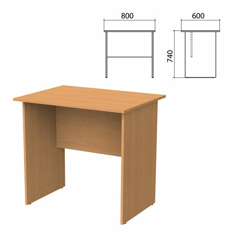 Стол письменный "Бюджет", 800х600х740 мм, груша ароза, 402659-336 - фото 1