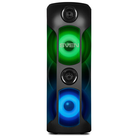 Колонка портативная SVEN PS-720, 80 Вт, TWS, Bluetooth, FM, USB, microSD, LED-дисплей, черный, SV-019600 - фото 2