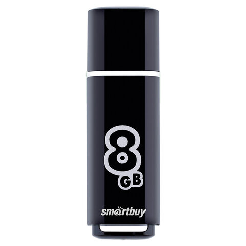 Флеш-память Smartbuy Glossy, 8Gb, USB 2.0, чер, SB8GBGS-K - фото 3