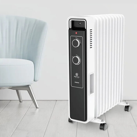Обогреватель масляный ROYAL CLIMA ROR-PR11-2500M, 2500 Вт, 11 секций, белый - фото 5