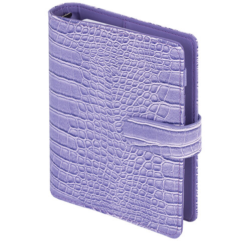 Ежедневник-органайзер недатированный B6 150x190 мм BRAUBERG "Comodo", под кожу, 160 л., сиреневый, 116208 - фото 1