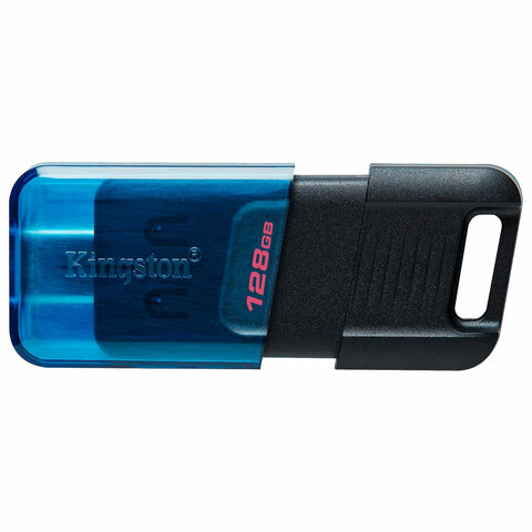 Флеш-диск 128 GB KINGSTON DataTraveler 80 M, разъем Type-C 3.2, черный, DT80M/128GB - фото 2