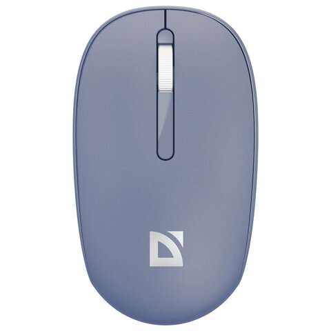 Мышь беспроводная DEFENDER Smart MM-396, 1600 dpi, 2 кнопки + 1 колесо-кнопка, оптическая, синяя, 52397 - фото 3