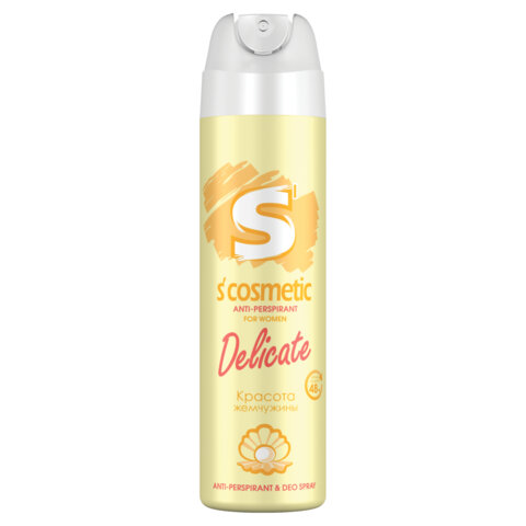 Дезодорант-антиперспирант женский 145 мл, S’COSMETIC "Delicate", СИБИАР, 5-05.01.024.15 - фото 1