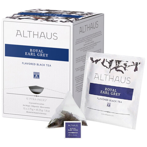 Чай ALTHAUS "Royal Earl Grey" черный, 15 пирамидок по 2,75 г, ГЕРМАНИЯ, TALTHL-P00004 - фото 3