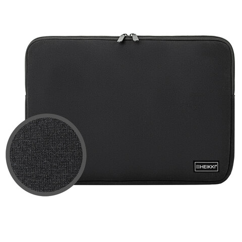 Чехол для ноутбука HEIKKI SLIM 15,6'' (ХЕЙКИ), неопрен, Case, черный, 26х37х2,5 см, 272605 - фото 3