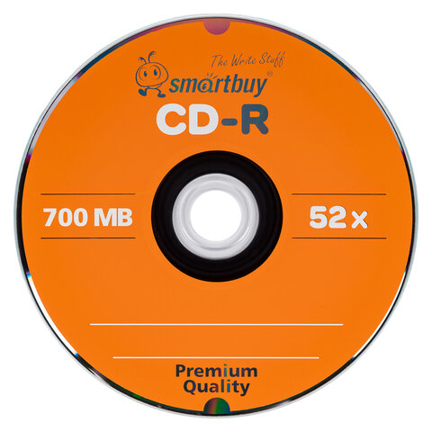 Диски CD-R SMARTBUY, 700 Мб, 52x, Bulk (упаковка на шпиле), КОМПЛЕКТ 100 шт., SBCD-R100S - фото 2