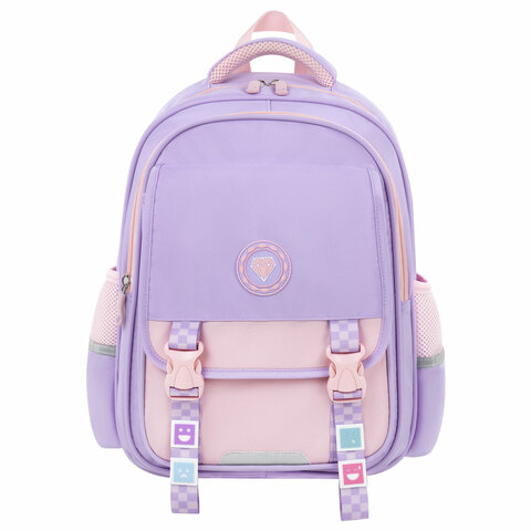 Рюкзак BRAUBERG SNAP, 2 отделения, 3 кармана, "Delicate lilac", 39х28х16 см, 272068 - фото 2