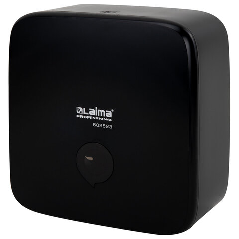 Диспенсер для полотенец LAIMA PROFESSIONAL PREMIUM BLACK (Система H3), V-сложения, черный, ABS-пластик, 609523 - фото 1