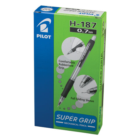 Карандаш механический PILOT H-187 0,7мм черный Япония - фото 3
