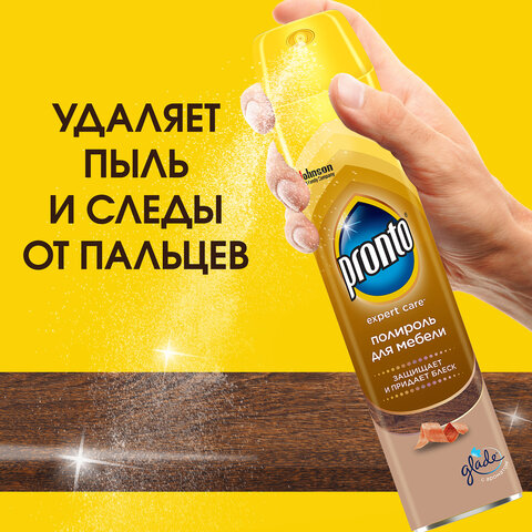 Полироль для мебели и деревянных поверхностей 250 мл, PRONTO (Пронто), аэрозоль, 864905 - фото 4