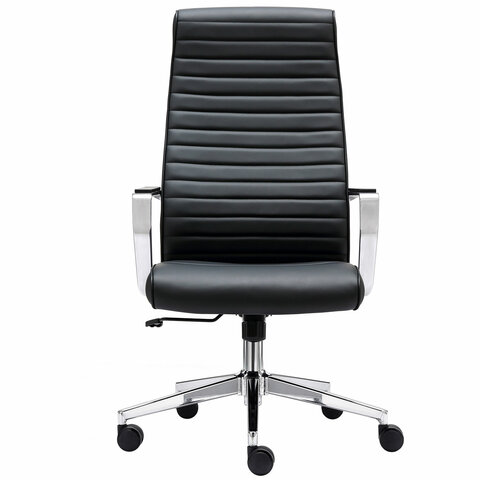 Кресло BRABIX PREMIUM ''Solo EX-730'', алюминий, хром, экокожа, черное, 532936 - фото 3