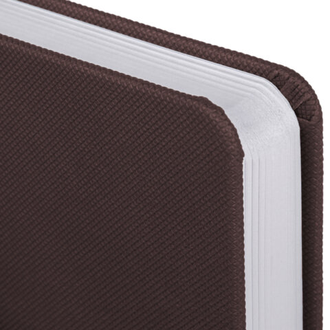 Ежедневник датированный 2026, А5, 138x213 мм, BRAUBERG "Control", под кожу, держатель для ручки, коричневый, 117122 - фото 3