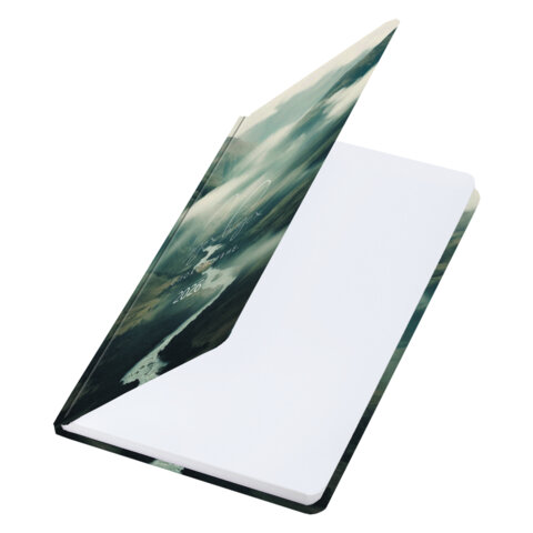 Ежедневник датированный 2026 с резинкой 145х203 мм, А5, BRAUBERG, твердый, "Спокойствие", 117343 - фото 3