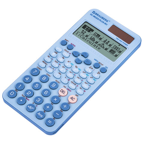 Калькулятор инженерный BRAUBERG SC-991ES-PLUS-BU (164х80 мм), 552 функции, 10+2 разряда, ГОЛУБОЙ, 272653 - фото 4