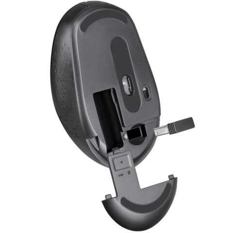 Мышь беспроводная DEFENDER Auris MB-027, USB, 3 кнопки + 1 колесо-кнопка, оптическая, черная, 52027 - фото 4