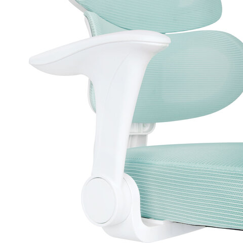Кресло детское с поясничной поддержкой BRABIX KIDS "MG-225", сетка/ткань TW, голубое, 533317 - фото 11
