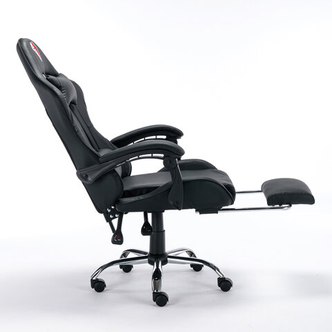 Кресло компьютерное BRABIX "Dexter GM-135", подножка, две подушки, экокожа, черное, 532800 - фото 9