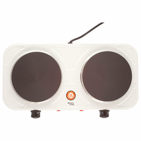 Настольная электрическая плита CENTEK CT-1507, 2000 Вт, 2 конфорки, 5 режимов нагрева, белая - фото 4