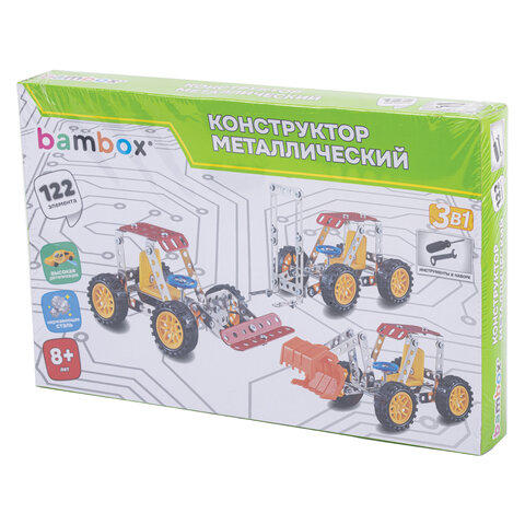 Конструктор металлический "Техника 3 в 1", с подвижными деталями, 122 элемента, BAMBOX (БАМБОКС), 666366 - фото 10