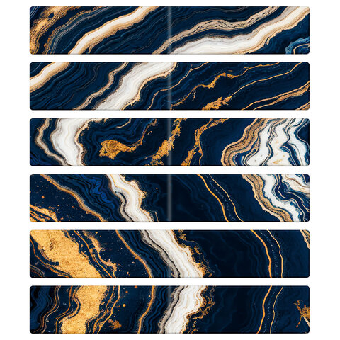 Закладки для книг МАГНИТНЫЕ, "АССОРТИ 5 ДИЗАЙНОВ ABSTRACTION", 6 штук, 60x20 мм, FUNSTER (ФАНСТЕР), 116653 - фото 6